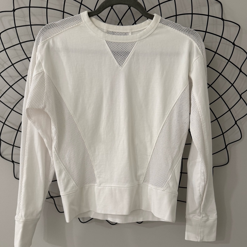 Athleta Cruise Mesh Top White XXS